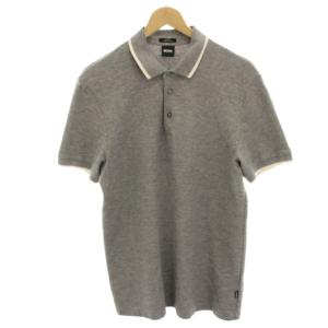 ポロニット カットソー 半袖 M グレー /HN