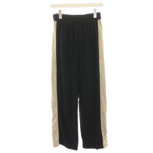 25SS パイルラインパンツ イージーパンツ 黒 ブラック 25070400522110 /HN
