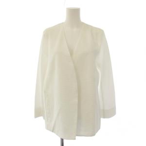 ノーカラージャケット 大きいサイズ 44 白 JK.WW.YM.6601 /BM