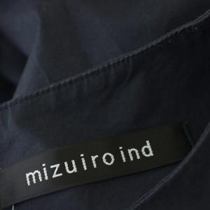 mizuiro ind mizuiroind ノースリーブ ワンピース ロング F ネイビー 紺 /G