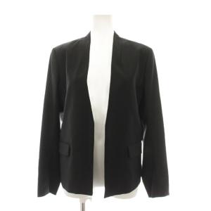 19SS EXECUTIVE KAYLEE ノーカラージャケット アウター 40 黒 ブラック 長袖 41-9104101