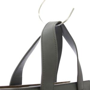 新品タグ付き！GIORGIO ARMANI ラムレザー トートバッグ グレー ハンドバッグ トートバッグ レザー スエード グレー カーキ /TK（2026