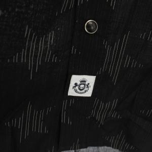 HYDROGEN WHITE STARS SHIRT カジュアルシャツ 長袖 星柄 L 黒 ブラック 210426 /HN