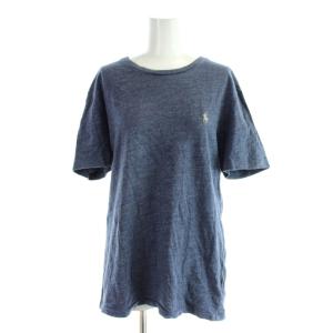 Tシャツ M 紺 ネイビー 無地 ラウンドネック 半袖 /AP