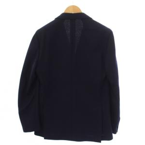 LARDINI ブートニエール テーラードジャケット ダブル ウール 46 ネイビー JJ655AMQ