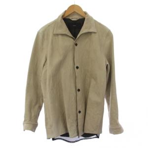 ステンカラージャケット レザー XL ベージュ /BM