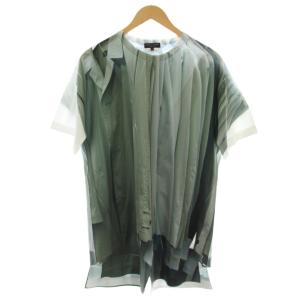 24SS 転写Tシャツ L ホワイト グリーン PM-T012