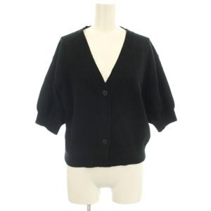 25SS TEXTURE BOUCLER HALF SLEEVE CARDI パイル素材 カーディガン