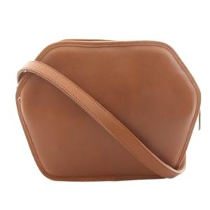 ショルダーバッグ レザー チャーム付き 茶 ブラウン 324 /KU 39