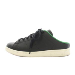 スタンスミス ミュール STAN SMITH MULE スニーカー シューズ レザー US5.5 黒 ブラック