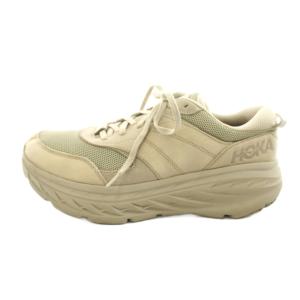 ボンダイ L スニーカー ローカット レザー メッシュ US10.5 27.5cm ベージュ 1110538