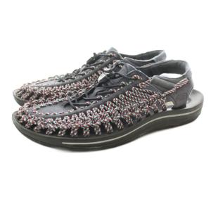 UNEEK KASANE サンダル ストラップ 組み紐 スエード US9.5 27.5cm 紺 ネイビー