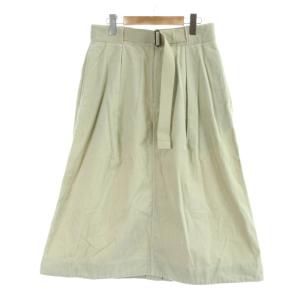 24AW DRY COTTON NEEDLECORD SKIRT スカート 2 グレー コーデュロイ ひざ丈