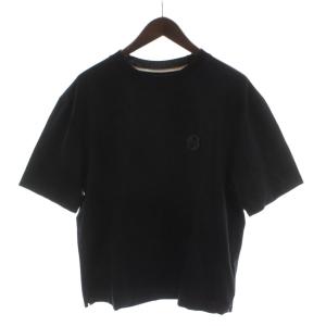 Tシャツ INT S 黒 ブラック クルーネック 半袖 ワンポイント刺繍 /GG