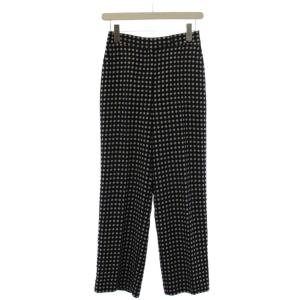 25SS ドレーピードット ストレートパンツ ジップフライ 34 黒 13045104701 /BM