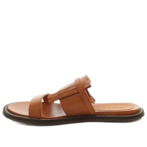 CHARLES & KEITH CHARLES&KEITH チャールズ&キース フリンジトリム スライダー サンダル 36 オレンジ バックル 70380717 /GG