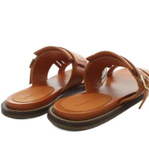 CHARLES & KEITH CHARLES&KEITH チャールズ&キース フリンジトリム スライダー サンダル 36 オレンジ バックル 70380717 /GG