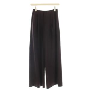 ウール イージーパンツ スラックス ワイド M ボルドー ワイン J0124UP641 /G
