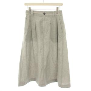 26SS フェイデッドリネンコットンプレインウィーブスカート FADED LINEN COTTON PLAINWEAVE