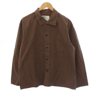 シャツ 長袖 M 茶 596-9250500 /BM