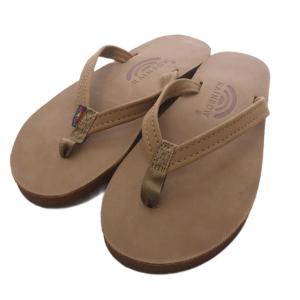 ビーチサンダル トングサンダル レザー 22.5-23.5cm 茶 ブラウン /TK