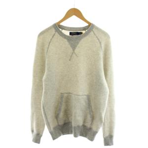 ニット セーター 長袖 カシミヤ L グレー /AN50