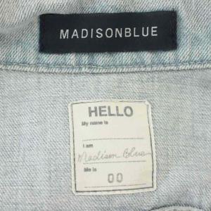 MADISONBLUE Gジャン デニムジャケット USED加工 ジージャン 00 青 ブルー MB184-1001 /G