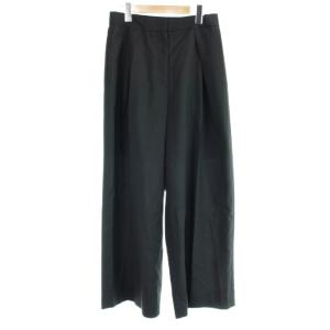 26SS ドライクールトロ クロスタックワイドパンツ 4 黒 ブラック 無地 PRCYLM0409 /AP