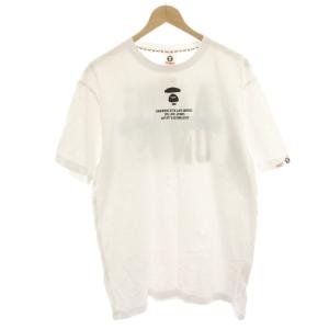 Tシャツ カットソー 半袖 プリント XL 白 ホワイト AAPTEM0376XXD /HN