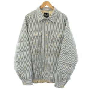 HELLION DOWN JKT DMGD ダウンジャケット 4 ブルー 0224905013008