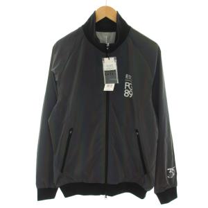 ゴルフウェア 24SS 35th タフレックスグラデボーダーフルジップブルゾン アウター ロゴプリント