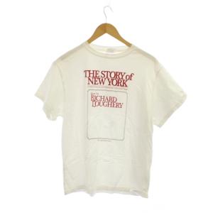 THE STORY OF NEW YORK TEE Tシャツ F 白 プリント クルーネック 半袖 24AMSCU05