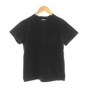 SVTロゴ刺繍 Tシャツ カットソー 半袖 M 黒 ブラック 3S109 /YM