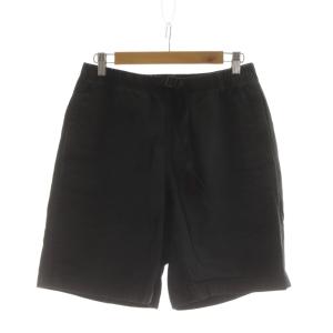 ショートパンツ ハーフパンツ M 黒 ブラック ベルト付き 無地 /RR