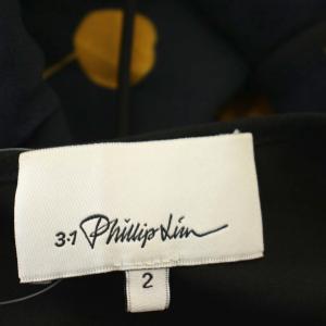 3.1 phillip lim ワンピース ロング ノースリーブ 2 ネイビー 濃紺 S191-9634 /G