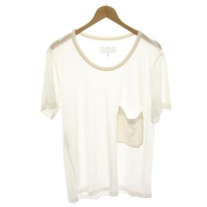 Tシャツ カットソー 半袖 シアー S 白 ホワイト S51GC0340 /HN37