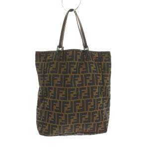 FENDI フェンディ-ズッカ柄 トートバッグ ハンドバッグ ブラウン /YM40