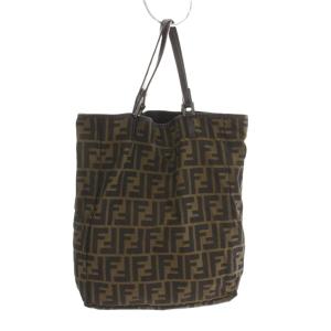 FENDI フェンディ-ズッカ柄 トートバッグ ハンドバッグ ブラウン /YM40