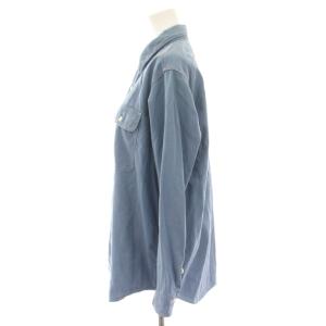 MADISONBLUE ハンプトンバックサテンシャツ HAMPTON BACK SATIN SHIRT ブラウス 長袖 ロゴ刺繍