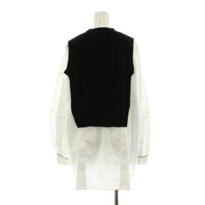 ENFOLD FAKE-LAYERED PULLOVER フェイクレイヤード シャツ ブラウス 長袖 プルオーバー 38