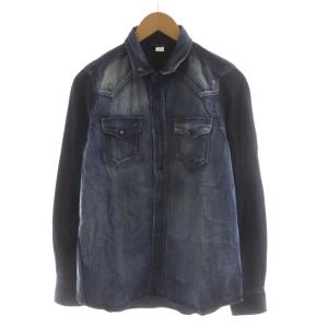 NEW-SONORA デニムシャツ 長袖 M 青 ブルー /AN50