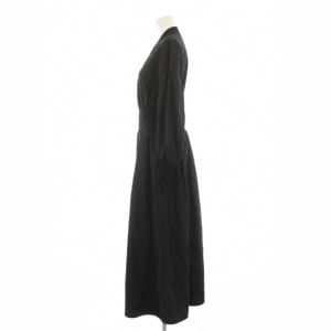 allureville 25SS ボンバーワンピース ロング 長袖 ジップアップ 1 黒 ブラック 20251014060 /YT
