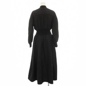 allureville 25SS ボンバーワンピース ロング 長袖 ジップアップ 1 黒 ブラック 20251014060 /YT