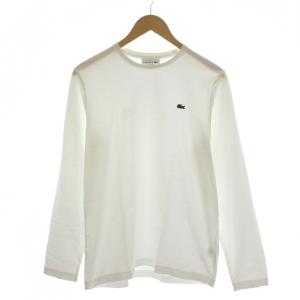 Tシャツ カットソー FR 5 白 ホワイト クルーネック 長袖 /LP