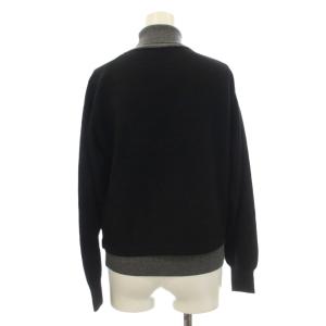 Christian Dior SPORT ニット タートルネック 長袖 M グレー 黒 06L6002 /G23