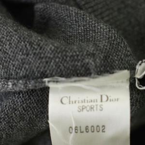 Christian Dior SPORT ニット タートルネック 長袖 M グレー 黒 06L6002 /G23
