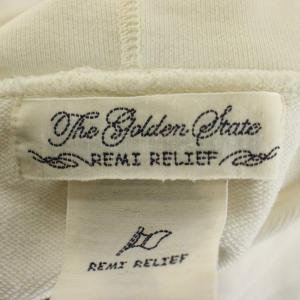 REMI RELIEF トレーナー L 白 ホワイト フード付き カンガルーポケット 長袖 /DU