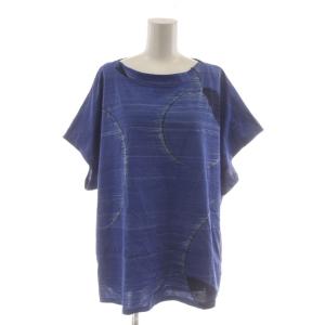 カットソー Tシャツ 38 青 ブルー 半袖 総柄 14114134 /RR