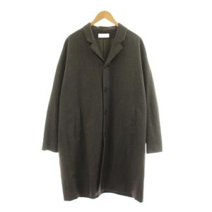 ドルマンスリーブ チェスターコート ロング ウール 2 茶 ブラウン M18C-13CO01C /KU