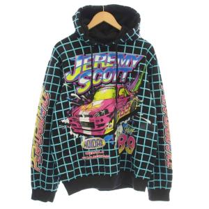 JEREMY SCOTT ラリー パーカー スウェット プルオーバー 長袖 M 黒 ブラック HG6511